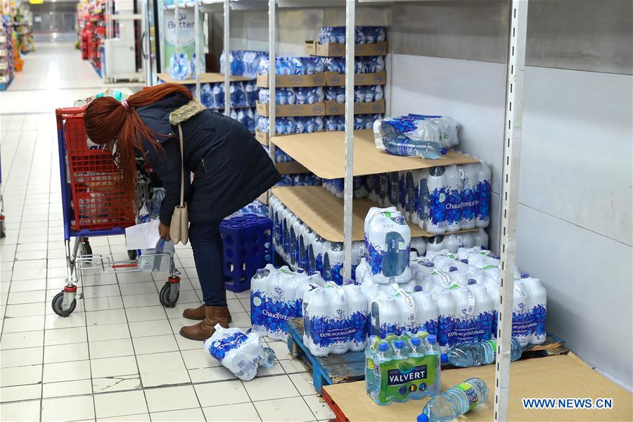 BELGIUM-BRUSSELS-COVID-19-SUPERMARKET-STOCKPILING