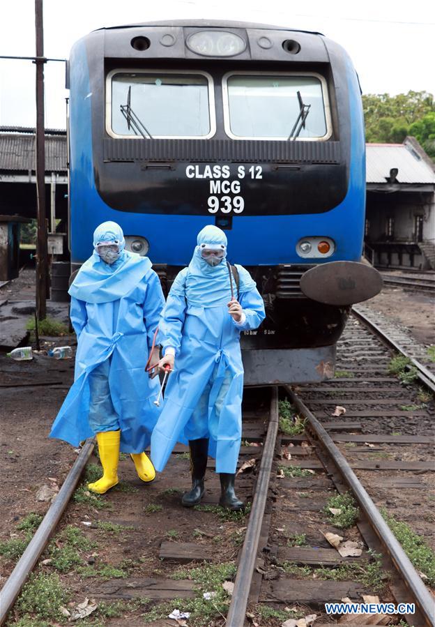 SRI LANKA-COLOMBO-COVID-19-RAILWAY