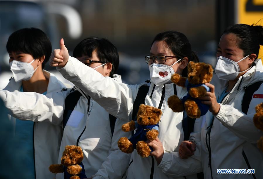 CHINA-COVID-19-MEDICS-RETURNING-ARRIVAL (CN)