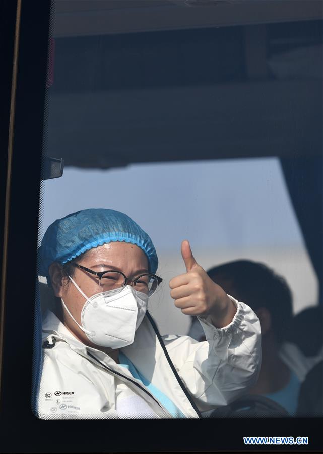 CHINA-COVID-19-MEDICS-RETURNING-ARRIVAL (CN)