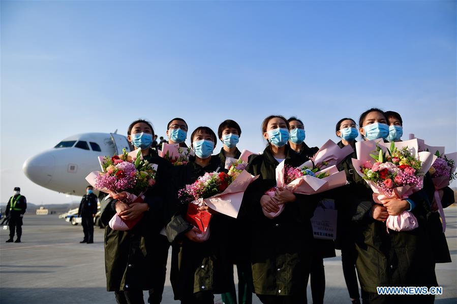 CHINA-COVID-19-MEDICS-RETURNING-ARRIVAL (CN)