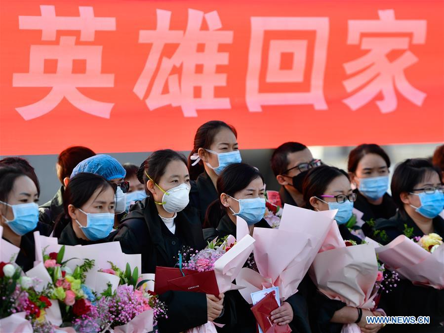 CHINA-COVID-19-MEDICS-RETURNING-ARRIVAL (CN)