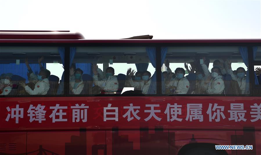 CHINA-COVID-19-MEDICS-RETURNING-ARRIVAL (CN)