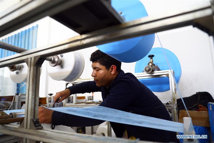 EGYPT-MONUFIA-FACTORY-MEDICAL MASK-PRODUCTION-COVID-19