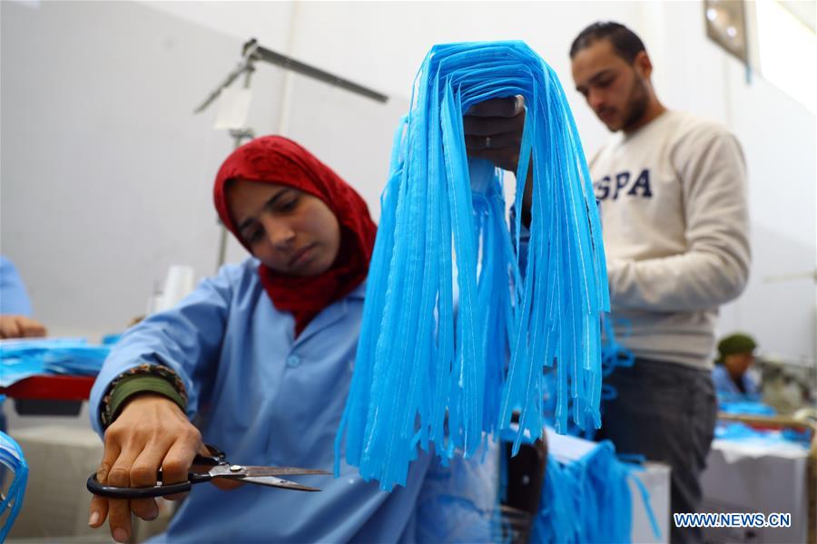 EGYPT-MONUFIA-FACTORY-MEDICAL MASK-PRODUCTION-COVID-19