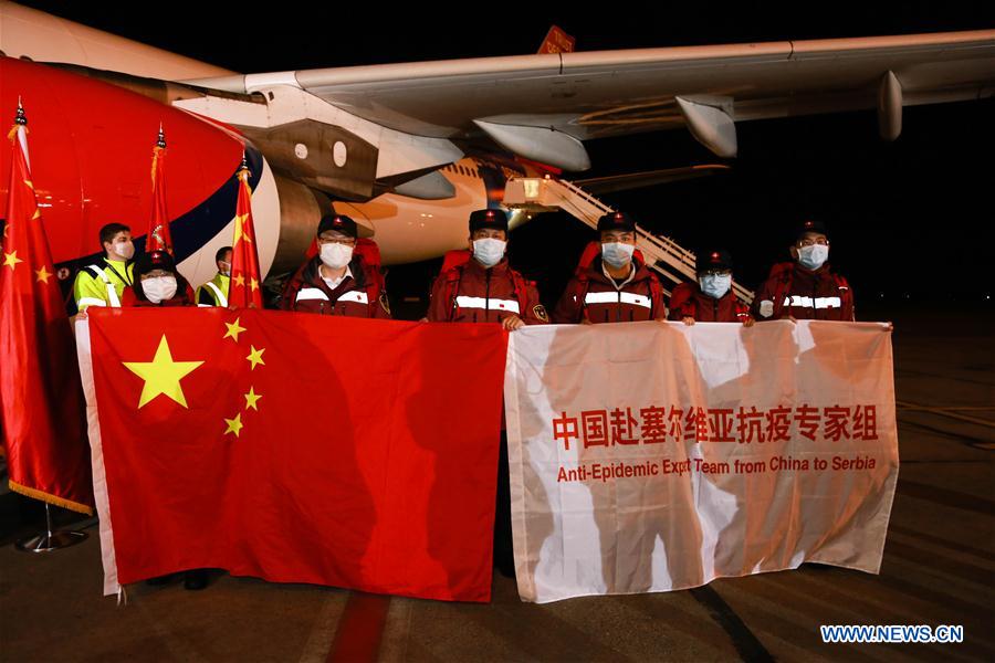 SERBIA-BELGRADE-CHINESE MEDICAL TEAM-MEDICAL SUPPLIES-COVID-19