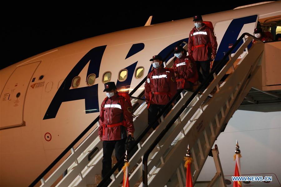 SERBIA-BELGRADE-CHINESE MEDICAL TEAM-MEDICAL SUPPLIES-COVID-19