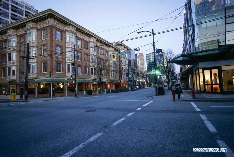 CANADA-VANCOUVER-COVID-19-DESERTED TOWN 