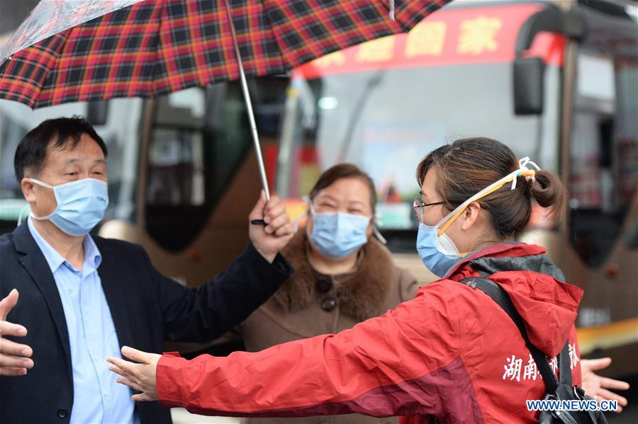CHINA-HUNAN-CHANGSHA-MEDICAL STAFF-RETURN HOME-ARRIVAL (CN)