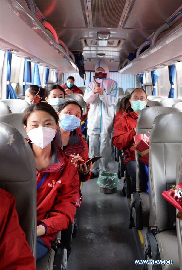 CHINA-HUNAN-CHANGSHA-MEDICAL STAFF-RETURN HOME-ARRIVAL (CN)