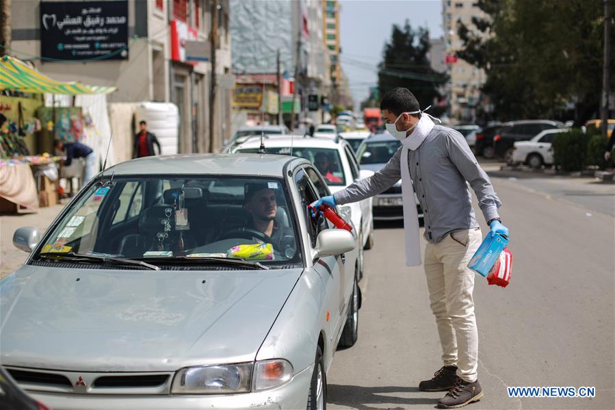 MIDEAST-GAZA-COVID-19