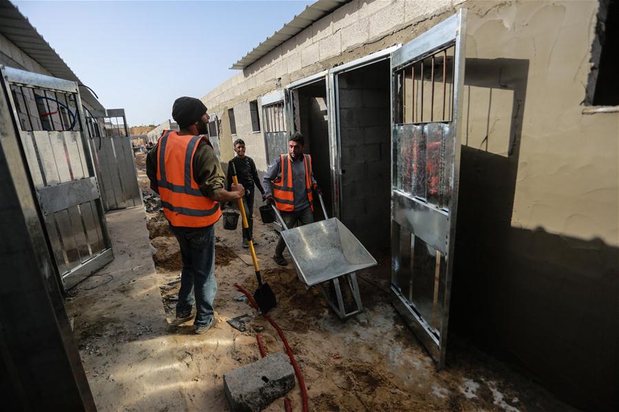 MIDEAST-GAZA-COVID-19-HOSPITAL-CONSTRUCTION