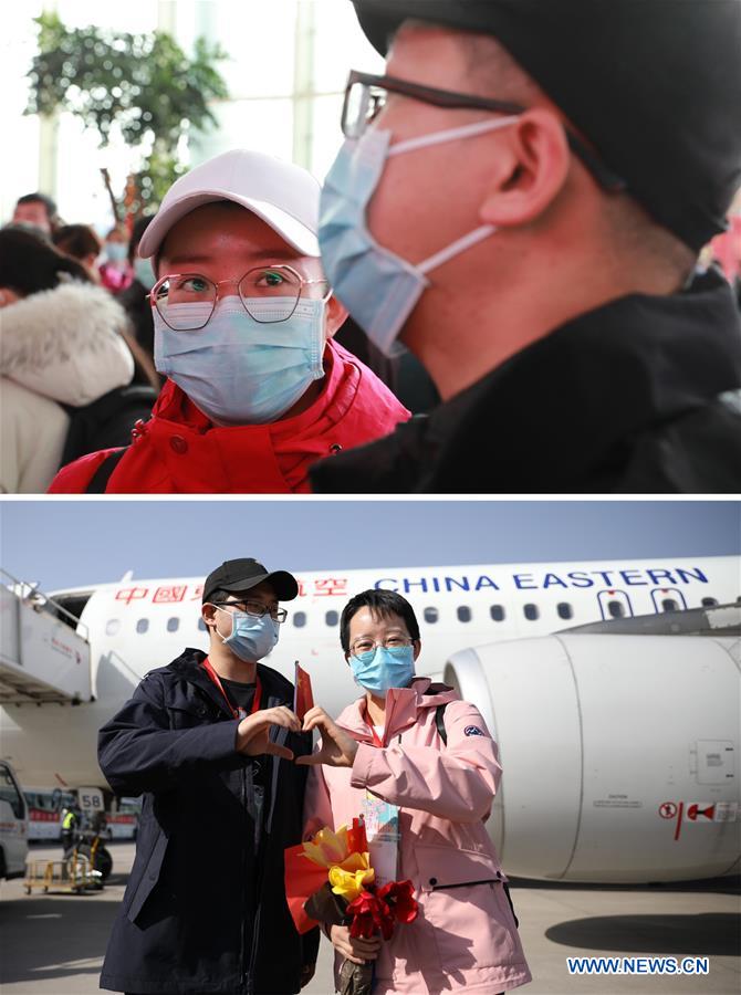 CHINA-GANSU-LANZHOU-MEDICAL STAFF-RETURN HOME-ARRIVAL (CN)
