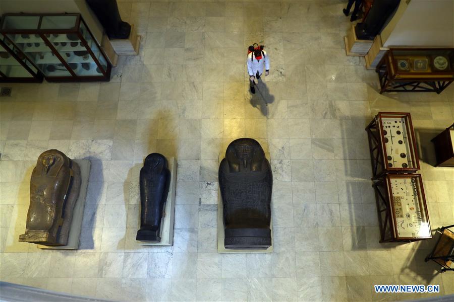 EGYPT-CAIRO-EGYPTIAN MUSEUM-COVID-19-MEASURES