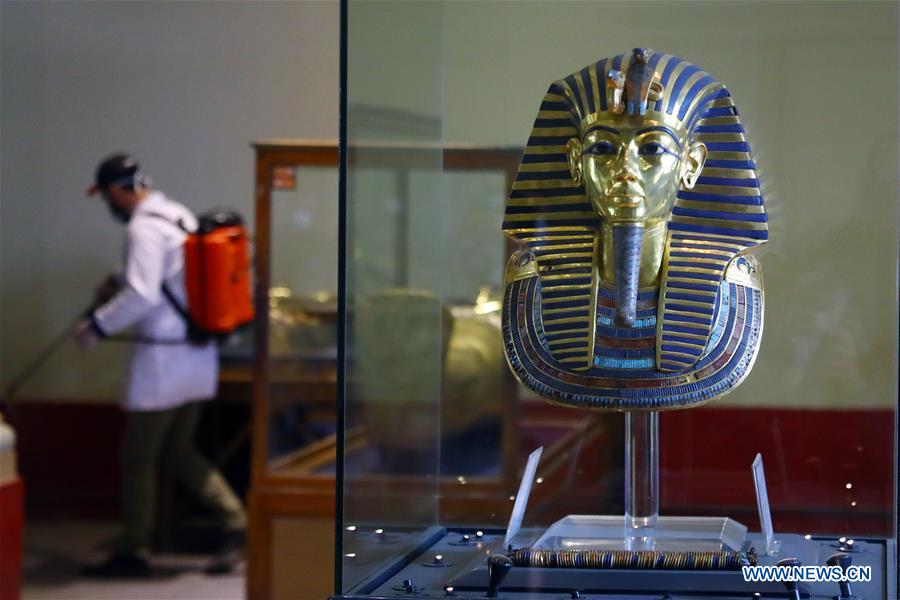 EGYPT-CAIRO-EGYPTIAN MUSEUM-COVID-19-MEASURES
