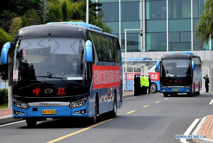 CHINA-FUJIAN-FUZHOU-MEDICAL STAFF-RETURN HOME-ARRIVAL (CN)