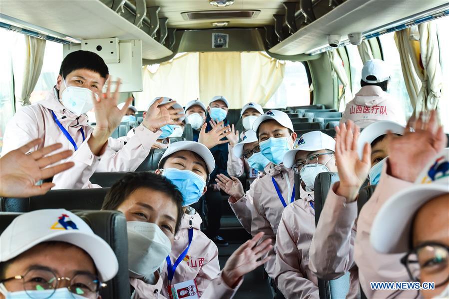 CHINA-SHANXI-TAIYUAN-MEDICS-RETURN HOME-ARRIVAL (CN)