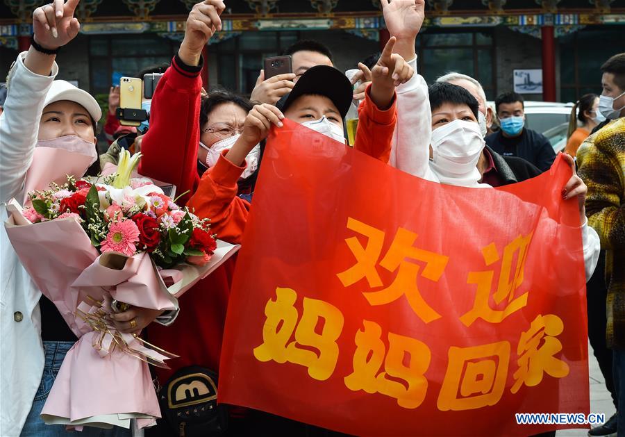 CHINA-SHANXI-TAIYUAN-MEDICS-RETURN HOME-ARRIVAL (CN)