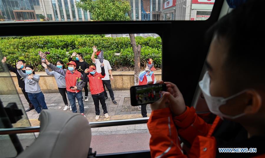 CHINA-HUBEI-WUHAN-MEDICAL STAFF FROM GUANGDONG-DEPARTURE (CN)