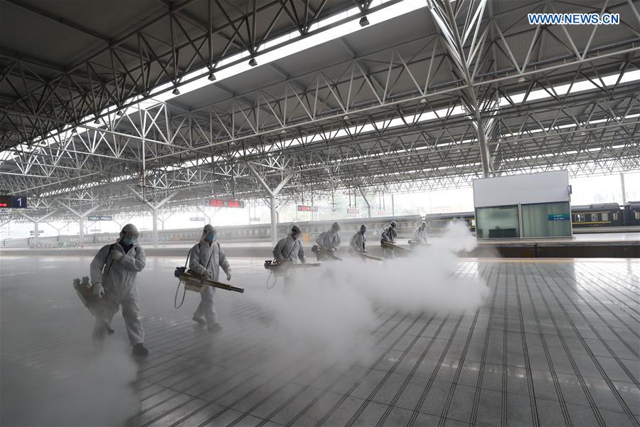 #CHINA-HUBEI-YICHANG-RAILWAY STATION-DISINFECTION (CN)