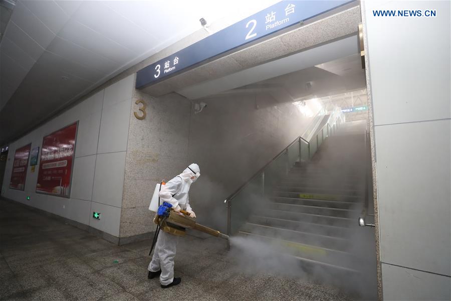 #CHINA-HUBEI-YICHANG-RAILWAY STATION-DISINFECTION (CN)