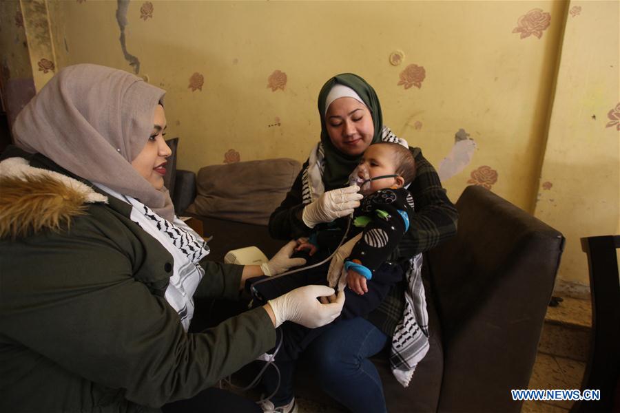 MIDEAST-NABLUS-COVID-19-MEASURES