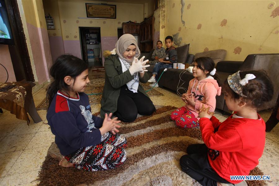 MIDEAST-NABLUS-COVID-19-MEASURES