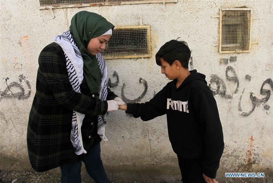 MIDEAST-NABLUS-COVID-19-MEASURES