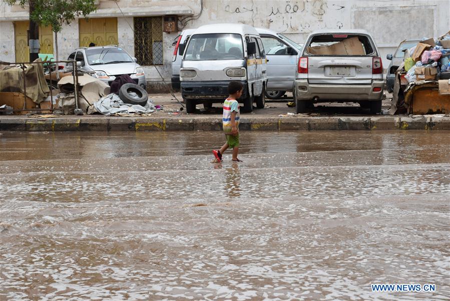 YEMEN-ADEN-HEAVY RAINS