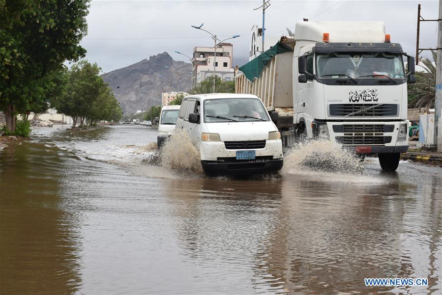 YEMEN-ADEN-HEAVY RAINS