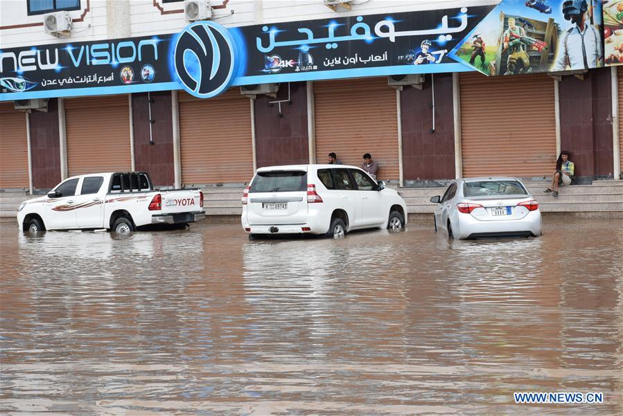 YEMEN-ADEN-HEAVY RAINS