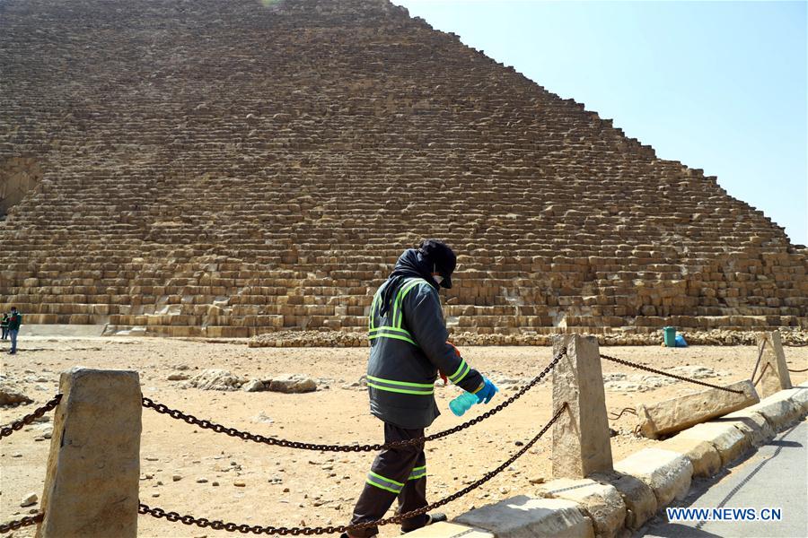 EGYPT-GIZA-PYRAMIDS-DISINFECTION