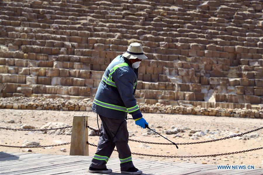 EGYPT-GIZA-PYRAMIDS-DISINFECTION