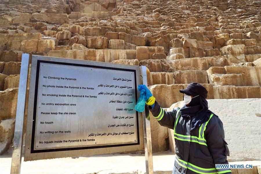 EGYPT-GIZA-PYRAMIDS-DISINFECTION