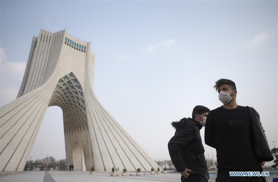 IRAN-TEHRAN-COVID-19-AZADI TOWER