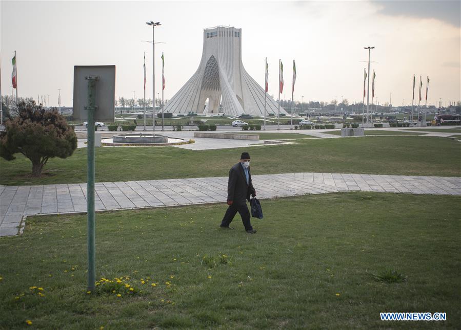 IRAN-TEHRAN-COVID-19-AZADI TOWER