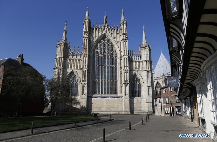 BRITAIN-YORK-COVID-19