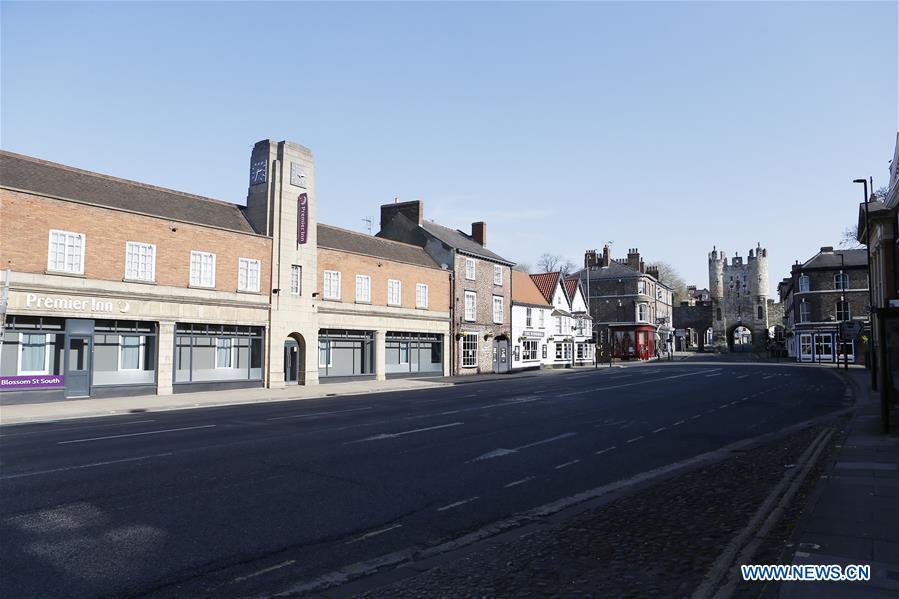 BRITAIN-YORK-COVID-19