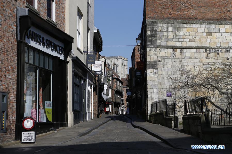 BRITAIN-YORK-COVID-19