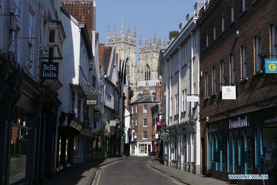 BRITAIN-YORK-COVID-19