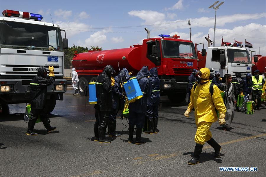 YEMEN-SANAA-CORONAVIRUS-STERILIZATION CAMPAIGN