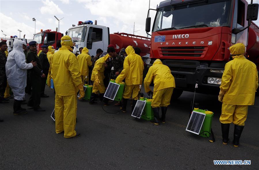 YEMEN-SANAA-CORONAVIRUS-STERILIZATION CAMPAIGN
