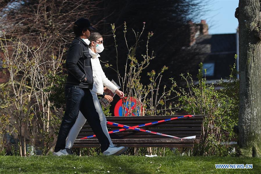 BELGIUM-BRUSSELS-COVID-19-PARK-BENCH