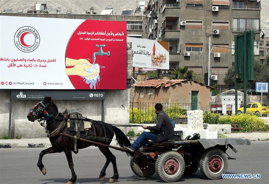 SYRIA-DAMASCUS-COVID-19-MEASURES