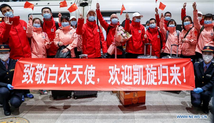CHINA-BEIJING-NATIONAL MEDICAL TEAM-RETURN HOME-ARRIVAL (CN)