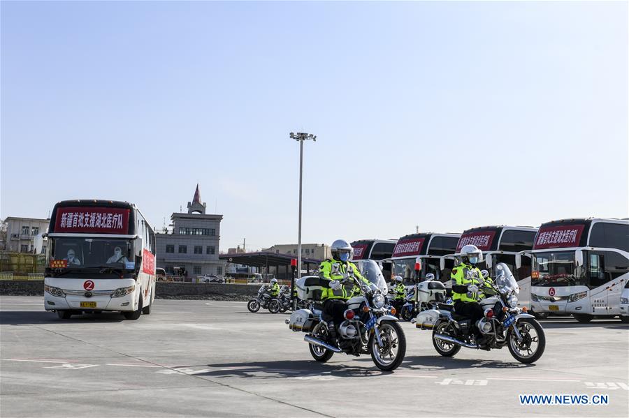 CHINA-XINJIANG-URUMQI-MEDICAL TEAM-RETURN FROM HUBEI (CN)