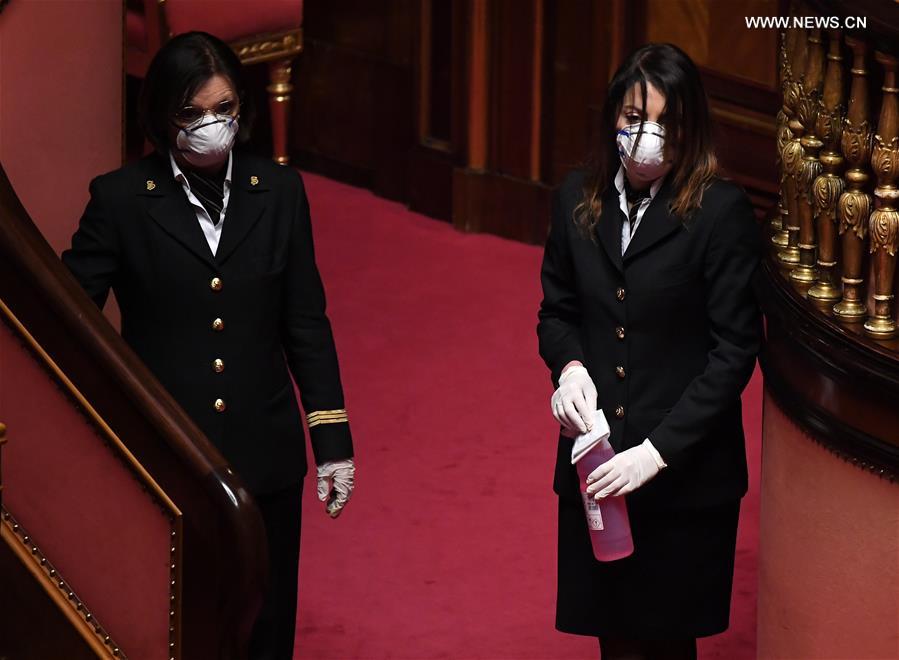 ITALY-ROME-SENATE-RESCUE PACKAGE