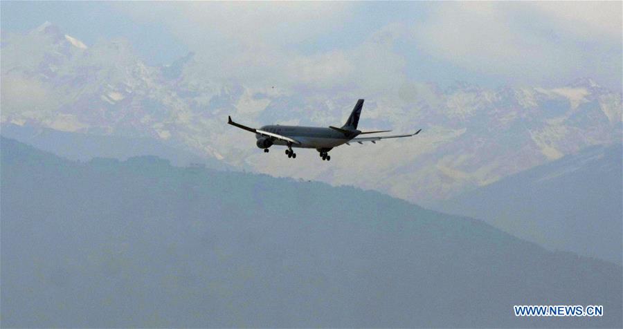 NEPAL-KATHMANDU-CHARTERED FLIGHT-EVACUATION