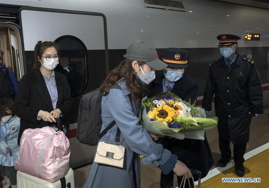 CHINA-WUHAN-RAILWAY-INBOUND SERVICE-RESUMPTION (CN)