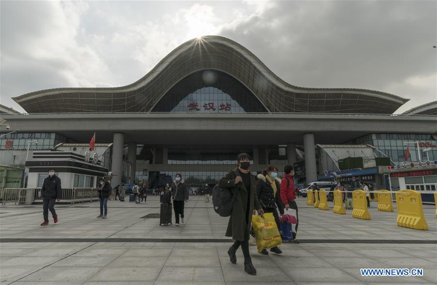 CHINA-WUHAN-RAILWAY-INBOUND SERVICE-RESUMPTION (CN)
